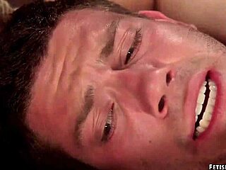 Mistress roughly pegs bound dude with dildo for his birthday