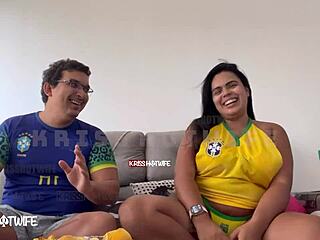 i was such a slut during the Brazil game, showing off in lingerie