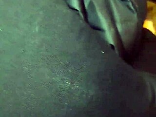 Mature BBW Whore Teases and Rips Clothes at Outdoor Holiday Party.