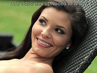 Natalie Negodina strips nude in fishnets for Playboy