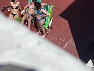 argentinian neighbors caught sunbathing on terrace in wild voyeur part 2