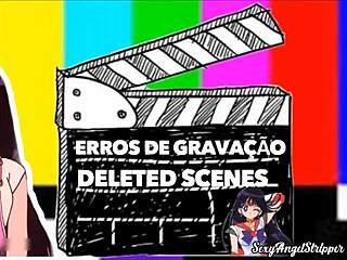 army girl cosplay jerk off challenge, cum three times for her big boobs and ass