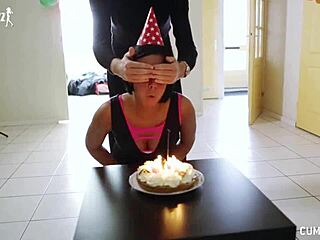 Dutch birthday girl shocked with 7 cumshots at wild surprise party