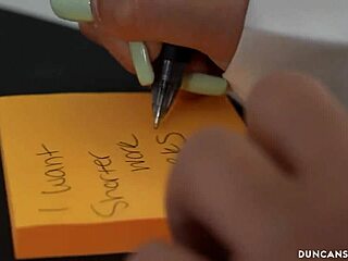 Office bimbos have threesome with the boss