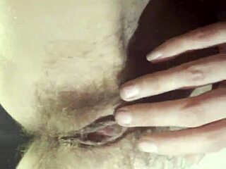 Teacher rips clothes to masturbate her hairy wet pussy during break