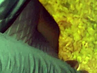 Mature BBW Whore Teases and Rips Clothes at Outdoor Holiday Party.