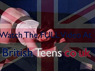 british teen slut in detention, craving that spanking punishment on her bare ass under thong panties