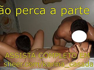 Karina Married Fucking Two Young Guys Bareback Part 2