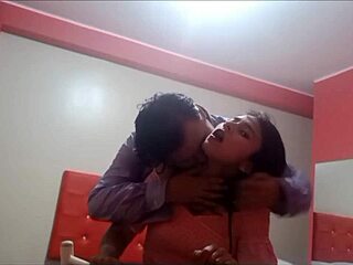 Stepbrother fucks stepsister hard in dad's room!