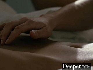 Adria rae deepthroats in threesome with spanking