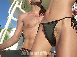 hairy bikini dance on boat tour