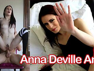 Anna Deville's Tattooed Milf Gets Morning Anal Spanking