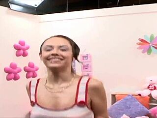 recently adult julisa delor enjoys playing with toys in a fun way