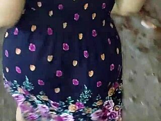 Teasing Busty Milf in Lingerie Flashes Big Tits and Ass on Lima Streets Part 1