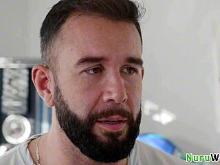 Anna Claire Clouds Prepares for Nuru Massage