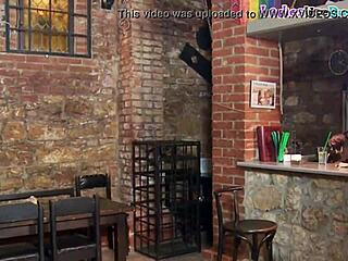 Strapon Dommes Fuck Sissy Subject In The Bar With Humiliation!