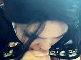 Amateur Brunette Gives Sloppy Tits Out Pov Blowjob