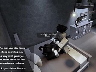 Roblox bunny-girl hops on my cock