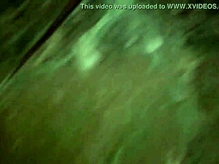 Prostitute gives her big ass for anal sex with big cock in the bush at night