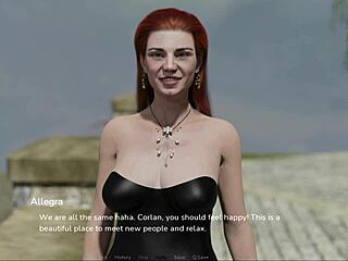 After the party, the redhead with shaved pussy wants to play.