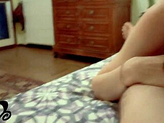 teen with braids sucks cock on knees