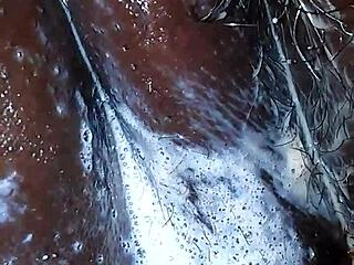 Playboy Model Licks Goo in Exciting Scene