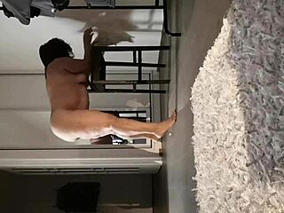 my horny chubby granny is bent over for doggystyle