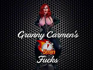 Granny Carmen licks and sucks for orgasms