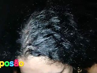 pretty brunette sucks big dick at event subtly