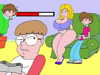 Relaxing on the couch with comic