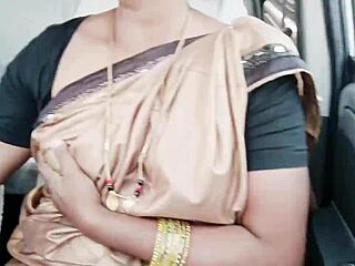 Indian call girl screams during wild car sex with dirty telugu talks!