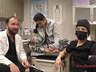 behind the scenes with stacy shepard and jasmine rose in doctor's new scrubs