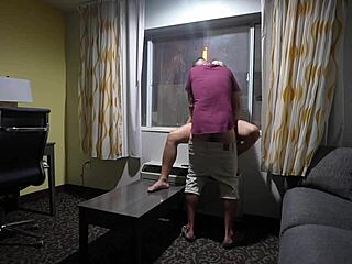 Blonde Pregnant Woman Has Homemade Outdoor Sex at Hotel with Monster Cock, Risking Being Caught.