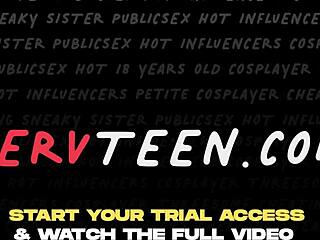 Latina teen seduces dilf in the sauna with her petite body and small tits