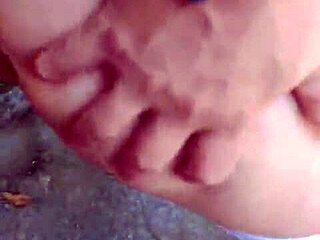 Horny cousins fuck behind abandoned house