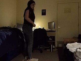 busty milf caught spying with big tits on hidden cam