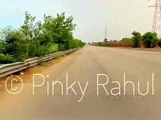 Pinky Naked Dare On Indian Highways