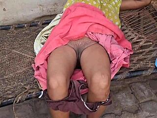 South Indian aunt gets fucked by young man in parody massage