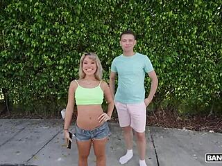 Blonde babe luna luxe bus pounding!