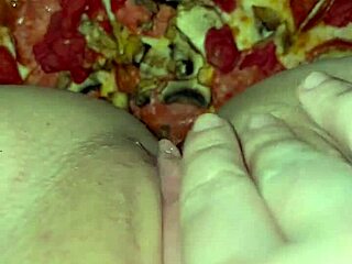 Kinky Amateur Teases With Pizza Masturbation