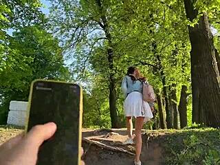 my friend makes me cum in public with vibrator