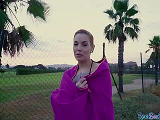 Inked latina gets pulled for public sex after bj 😏