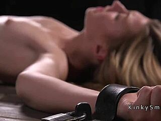 i roughly toyed the blonde with clamps