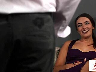 Bold Classy British Voyeur Commands CFNM Tug