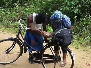 White ass queen banged in village by stranger