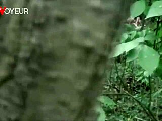 Intriguing Beach Voyeur Catches Teen Couple in Passionate Quickie Fucking Among Bushes