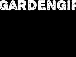 dirtygardengirl in silver dress does self pussy fisting and prolapse in nature