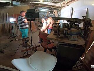 behind the scenes niece luara amaral experiences first orgasm with creampie.