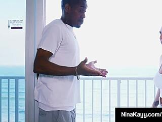 wild nympho nina kayy feels her mouth banged by big black cock