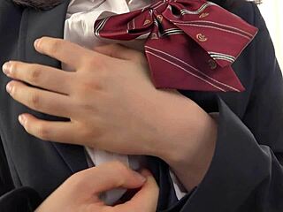 Watch this Asian mommy's big nipples during intense sex?